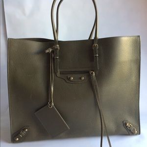 Papier A4 Tote - Olive Green